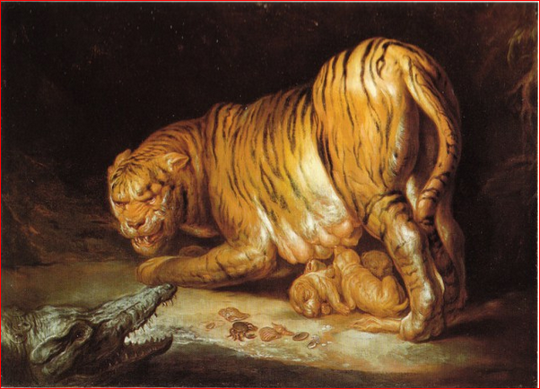 602x434 Is - Tiger Hunt Painting