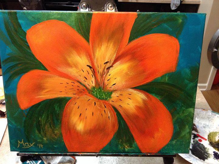 720x540 Tiger Lily - Tiger Lily Painting