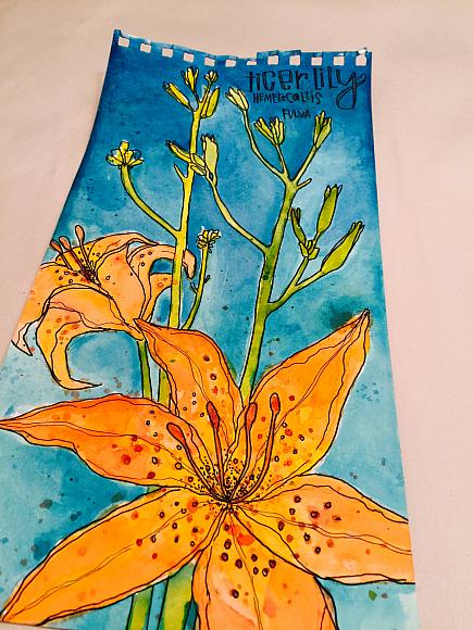 435x580 Decoart - Tiger Lily Painting