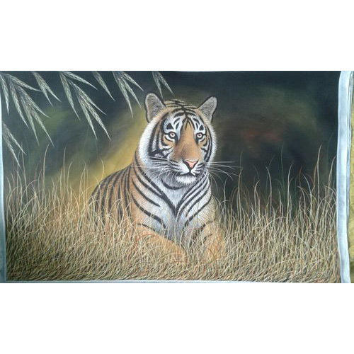 500x500 Tiger Handmade Painting - Tiger Painting