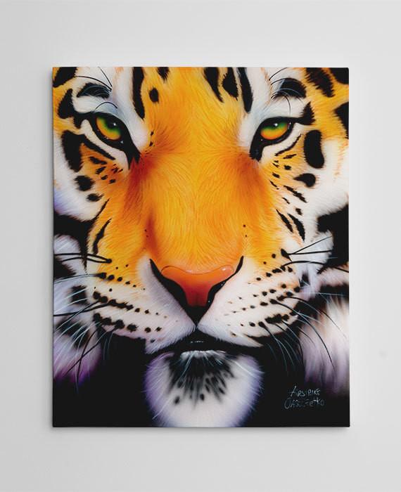 570x700 Tiger Wall Decor, Tiger Canvas Art, Large Tiger Painting, Tiger - Tiger Painting