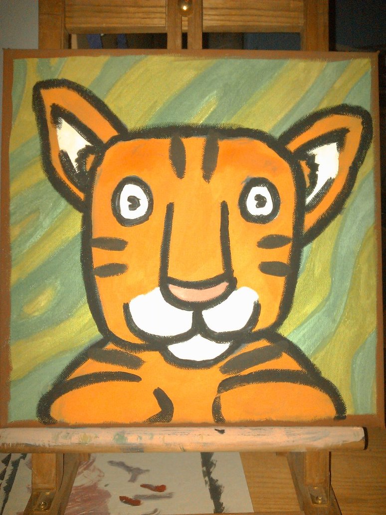 Tiger Painting For Kids at PaintingValley.com | Explore collection of ...
