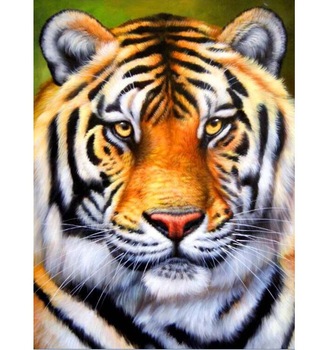 326x350 Home Decoration Animal Wall Painting Ferocious Tiger Oil Painting - Tiger Painting On Canvas