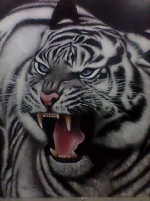 480x640 Tiger Painting On Canvas Amp Acrylic - Tiger Painting On Canvas