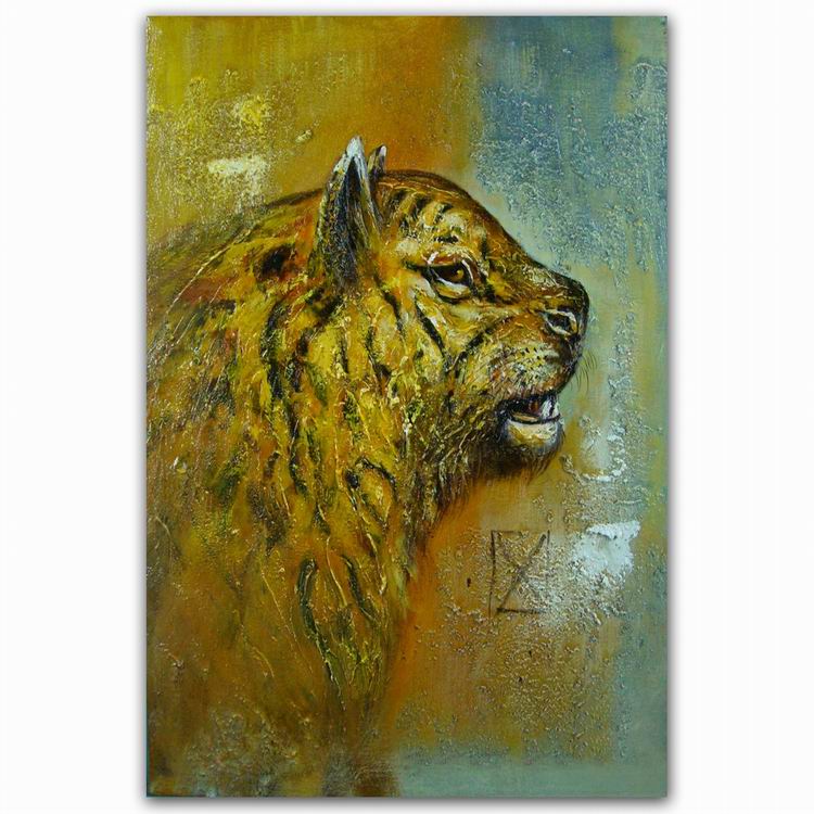 750x750 Wholesale Wild Animal Tiger Oil Painting On Canvas Photo Of Tiger - Tiger Painting On Canvas