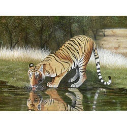250x250 Tiger Watercolor Painting - Tiger Watercolor Painting