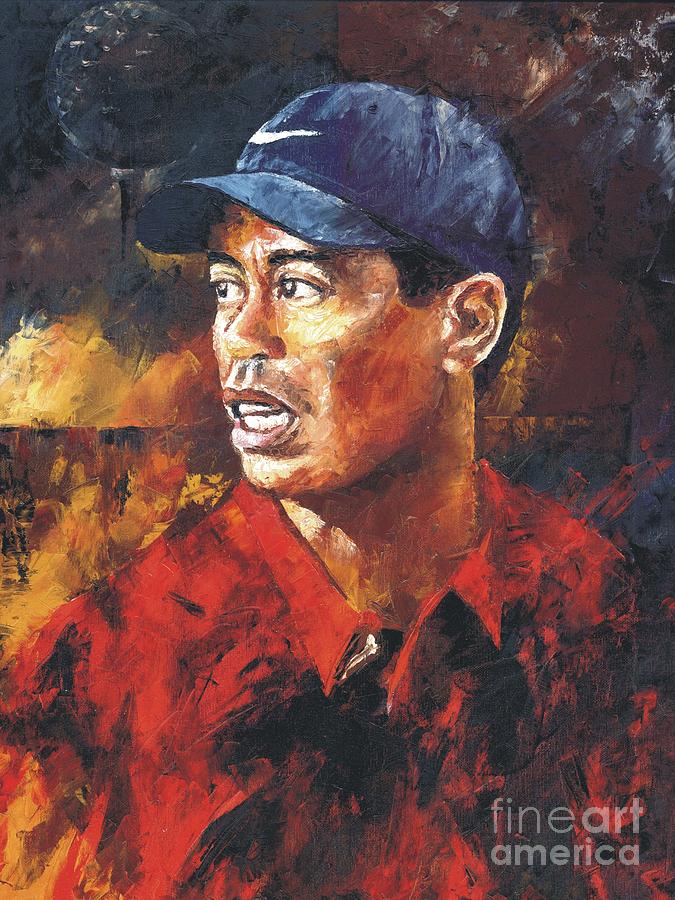 675x900 Portrait - Tiger Woods Painting