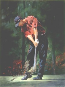 226x299 Tiger Woods - Tiger Woods Painting