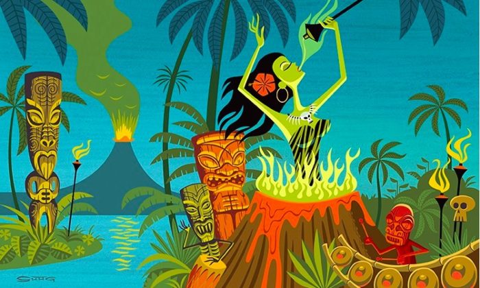 700x420 The Art Of Tiki' Opening Night Show - Tiki Painting