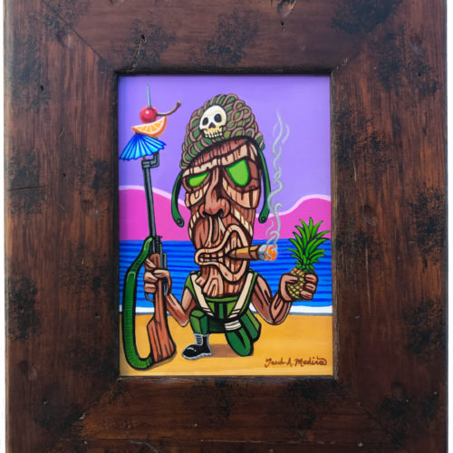 500x500 Tiki Wall Art Day Of The Dead Tiki Art Prints - Tiki Painting