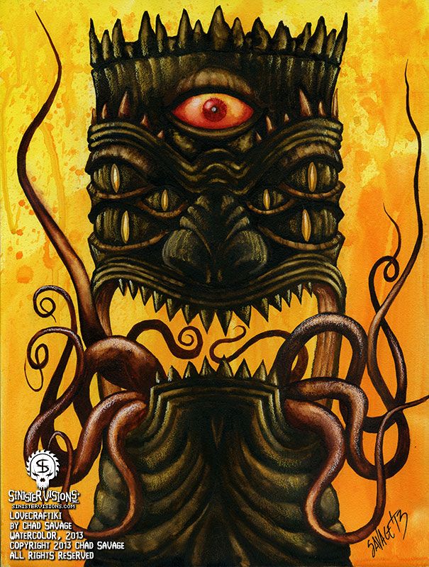 605x800 Chad Savage 2013 The Love Of Art Dark Art - Tiki Painting