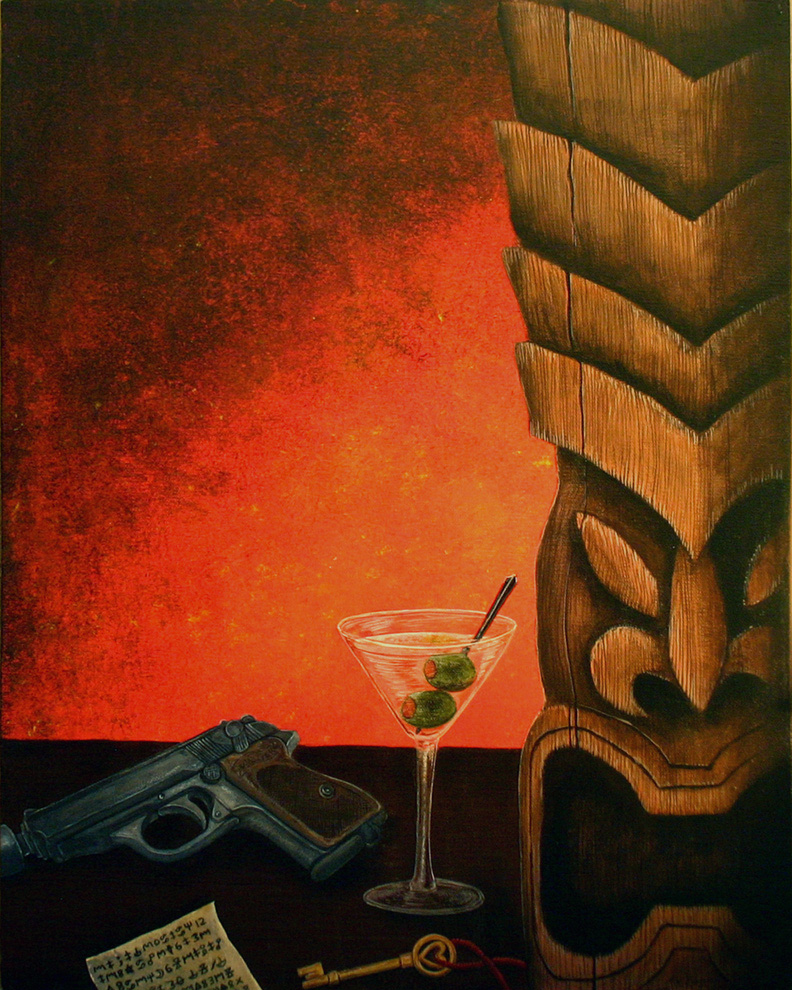 792x990 Items Of Interest A Painting On Canvas By Tiki King - Tiki Painting