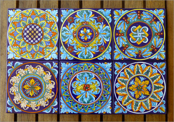 562x396 Just Added! Eugenio's Geometric Tiles - Tile Painting Art