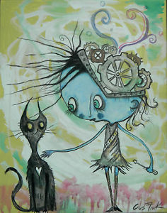 236x300 Gus Fink Art Clive Barker Tim Burton Outsider Fantasy Gothic Pop - Tim Burton Painting