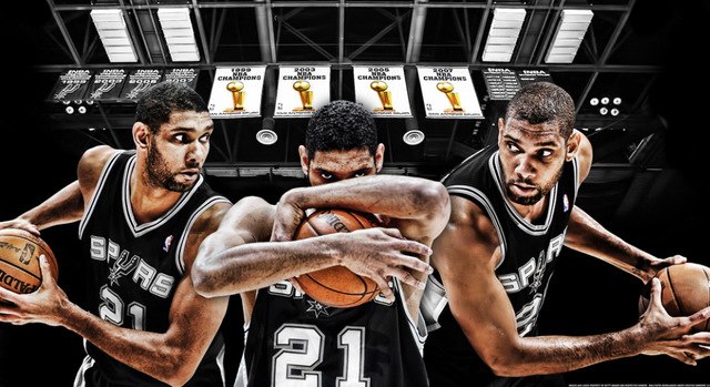 640x349 Tim Duncan Basketball Star Fabric Poster 43x 24 24x13 17 - Tim Duncan Painting