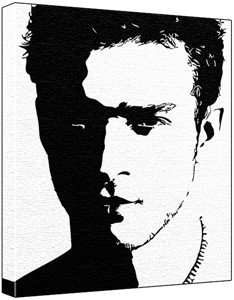 234x300 Justin Timberlake Poprt Painting (100% Original Painting. Not - Timberlake Painting