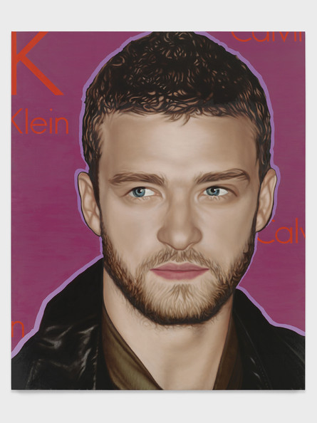 445x594 Justin Timberlake And Richard Phillips Photos Photos - Timberlake Painting