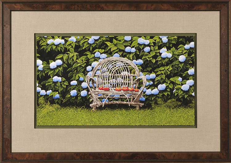 750x528 Original Hydrangeas Painting Bob Timberlake - Timberlake Painting