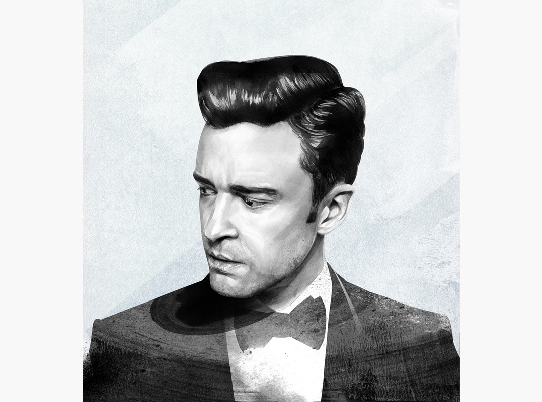 1077x800 Justin Timberlake - Timberlake Painting