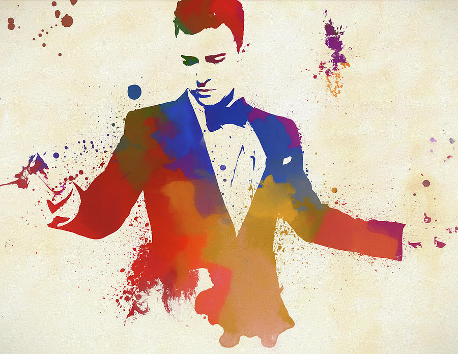 900x696 Justin Timberlake Painting By Dan Sproul - Timberlake Painting