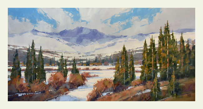 650x350 West Creek Studio, The Fine Art Of David W. Mayer - Timberline Painting