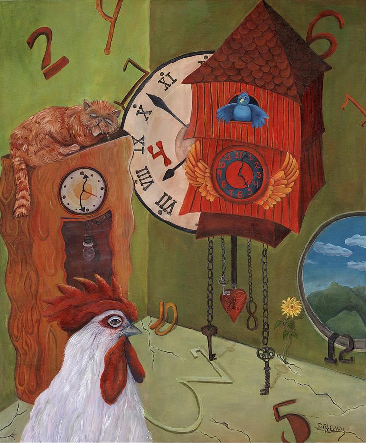 744x900 Mysterious Time Painting By Debbie Mcculley - Time Painting