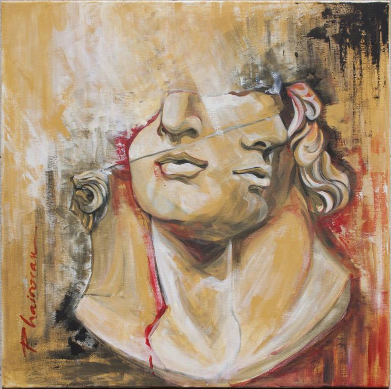 770x765 Saatchi Art Question Of Time Painting By Paula Craioveanu - Time Painting