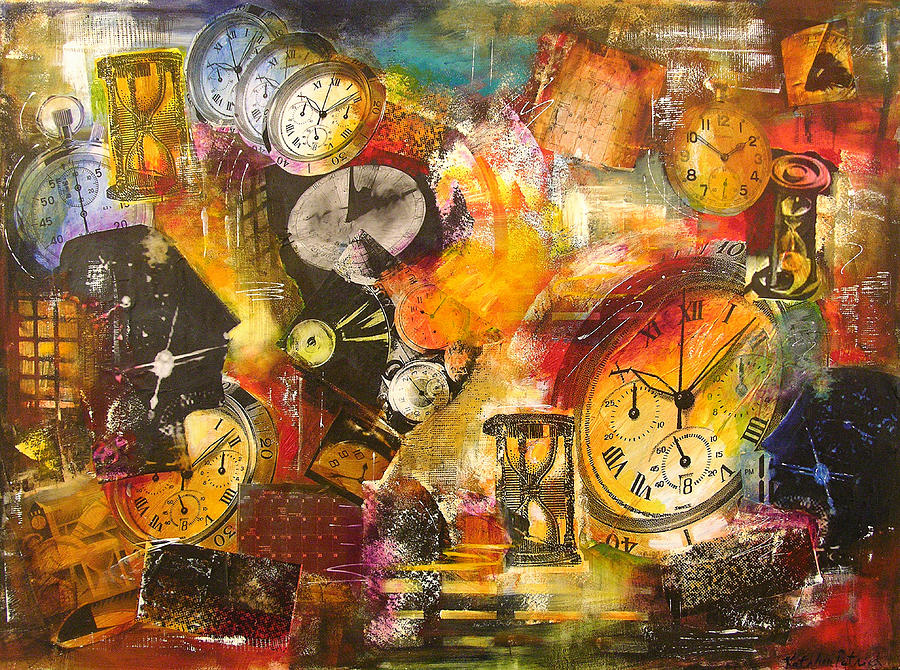 900x670 Time Is Of The Essence Painting By Kathleen Patrick - Time Painting