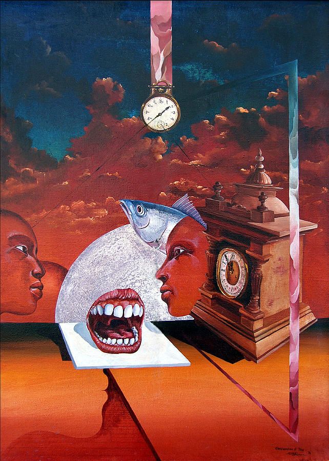 642x900 Consumption Of Time Painting - Time Painting