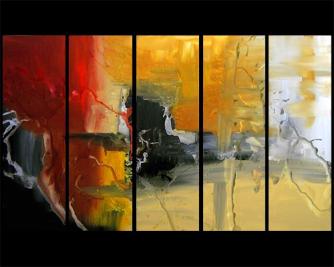 334x267 Abstract Painting - Time Warp Painting