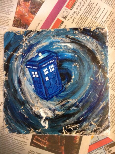 467x628 Tardis Time Warp Painting Backgrounds Tardis - Time Warp Painting
