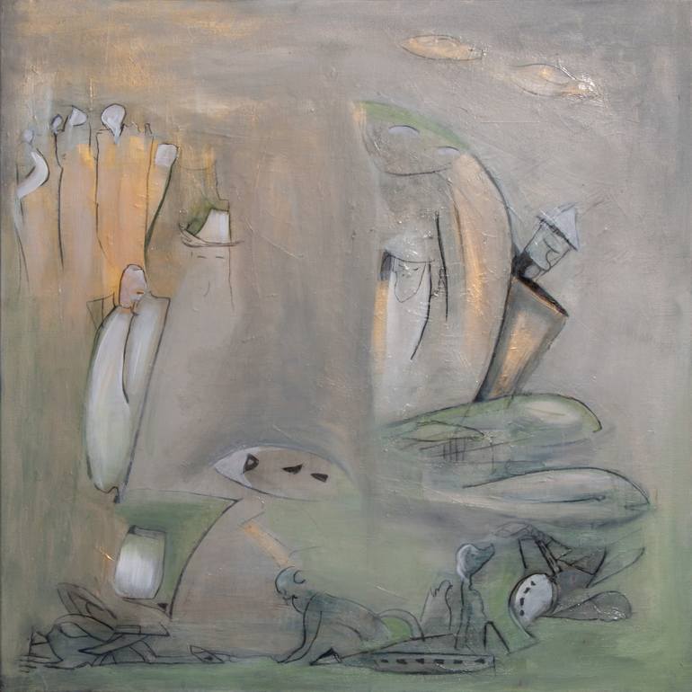 770x770 Saatchi Art Tin Man - Tin Man Painting