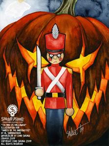 223x300 Tin Man Vs Halloween Original Painting Shop Sinister Dark Art - Tin Man Painting