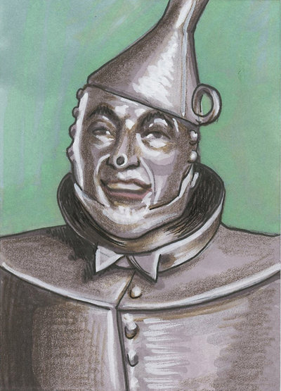 400x555 Wizard Of Oz - Tin Man Painting