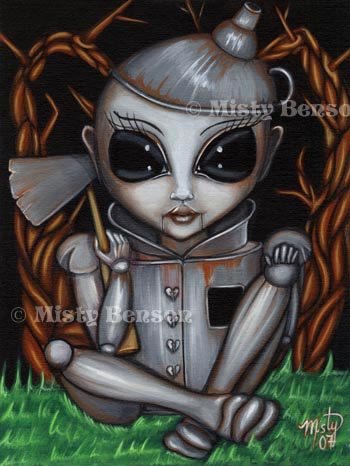 350x466 Fantasy Art] No Heart - Tin Man Painting