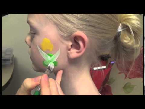 480x360 Fairy Face Paint Tutorial (Tink) - Tinkerbell Face Painting