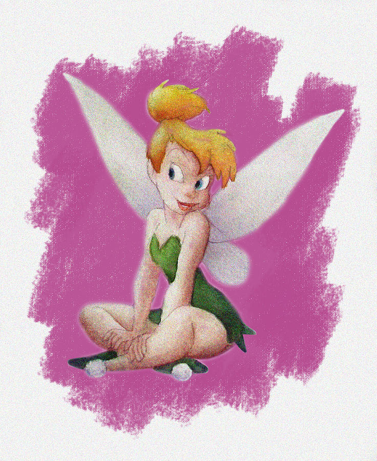 736x900 Tinkerbell Painting By Andrew Fling - Tinkerbell Painting