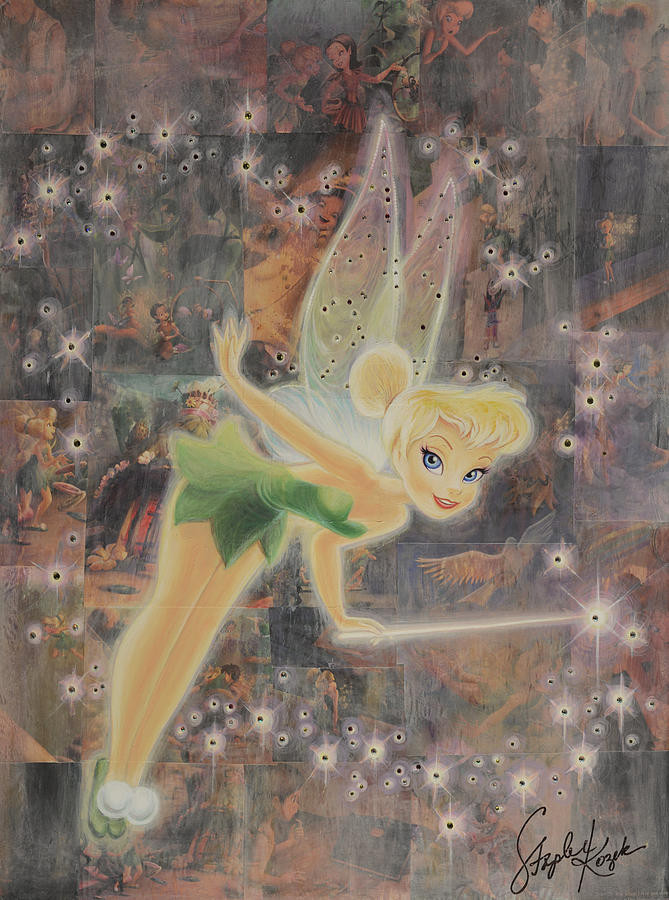 669x900 Tinkerbell Painting By Stapler Kozek - Tinkerbell Painting