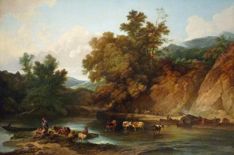 800x531 The River Wye - Tintern Abbey Painting