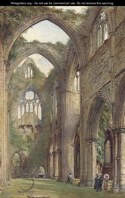 419x660 The Transept, Tintern Abbey - Tintern Abbey Painting