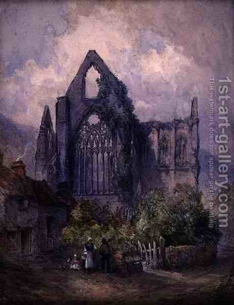 461x600 Tintern Abbey 1901 William Callow Reproduction 1st Art Gallery - Tintern Abbey Painting
