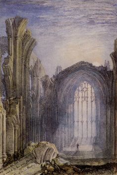 236x351 Joseph Mallord William Turner, - Tintern Abbey Painting