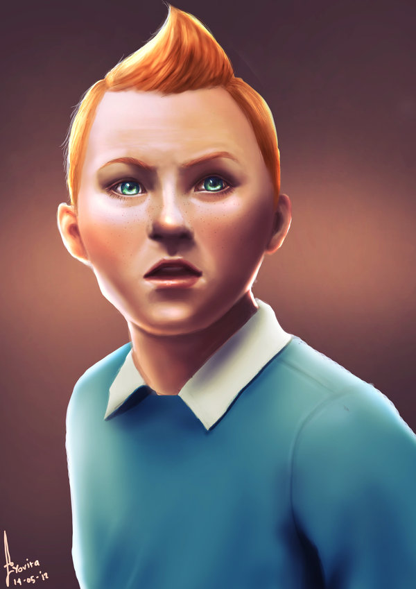 Tintin Painting at PaintingValley.com | Explore collection of Tintin ...