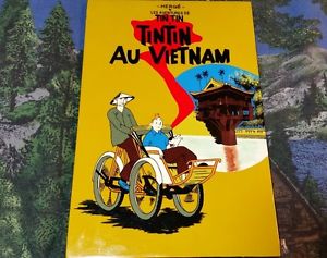 300x237 Tin Tin Tintin Au Vietnam Souvenier Lacquer Painting, Wall Hang - Tintin Painting