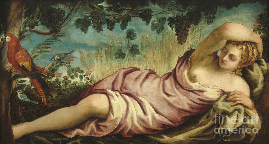 900x483 Summer Painting By Jacopo Robusti Tintoretto - Tintoretto Painting