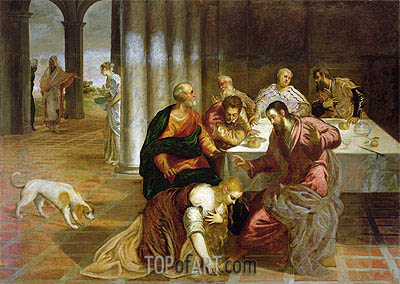 400x284 The Conversion Of Mary Magdalene Tintoretto Painting - Tintoretto Painting