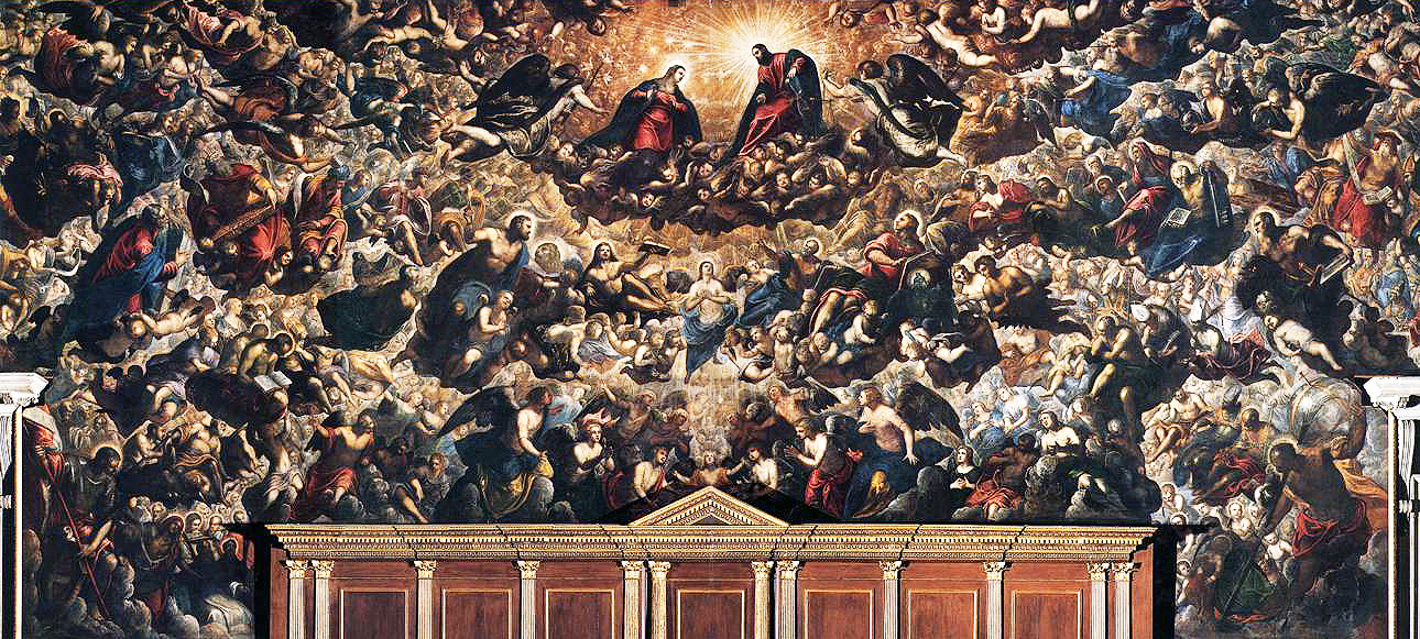 1290x581 Artbouillon Tintoretto's Paradise - Tintoretto Painting