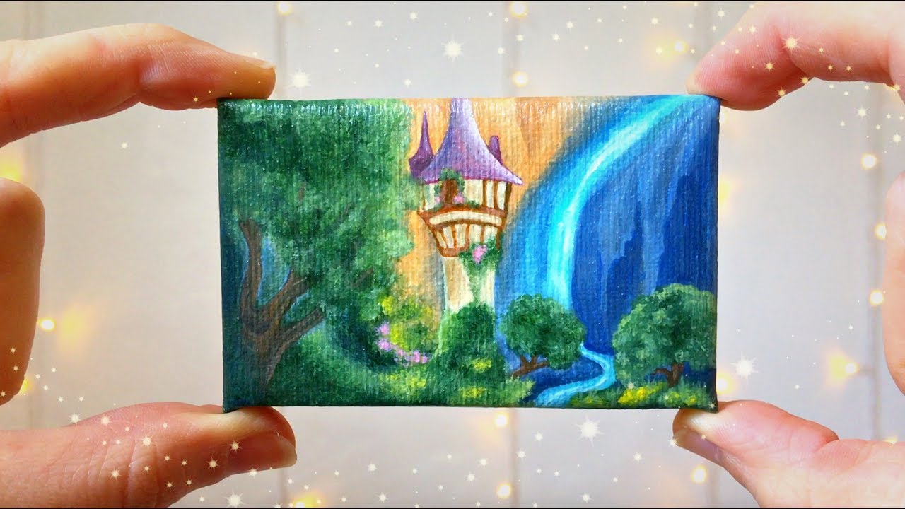 1280x720 Disney's Tangled Miniature Painting Tiny Art - Tiny Painting