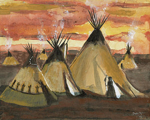 300x240 Tipi Paintings - Tipi Painting