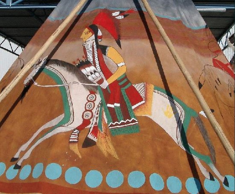 967x800 Colors And Painting Famwest Natural Tents - Tipi Painting